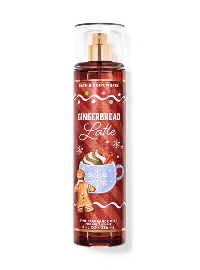 Body Splash Gingerbread Latte Bath & Body Works 236ml
