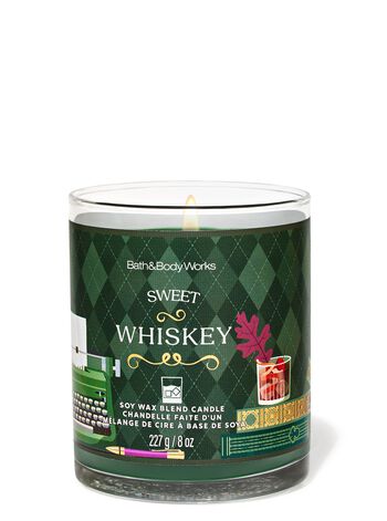 Vela Aromática 1 Pavio Sweet Whiskey Bath & Body Works