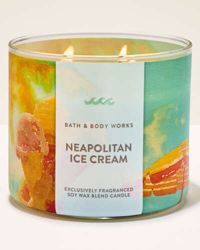 Vela 3 Pavios Neapolitan Ice Cream Bath & Body Works