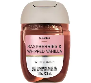 Álcool em Gel Para Mãos Raspeberries & Whipped Vanilla Bath & Body Works 29ml