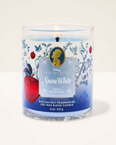 Vela Aromática 1 Pavio Branca de Neve Corporal Bath & Body Works #princesas