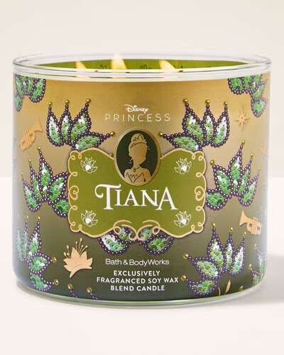 Vela Aromática 3 Pavios Tiana Corporal Bath & Body Works #princesas