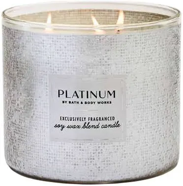 Vela Aromática 3 pavios Platinum Bath & Body Works