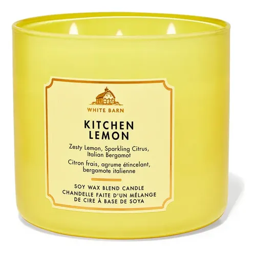 Vela Aromática 3 pavios Kitchen Lemon Bath & Body Works
