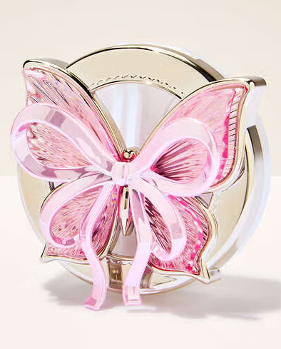 Suporte Aromatizador de Carros Borboleta Metalica Bath & Body Works