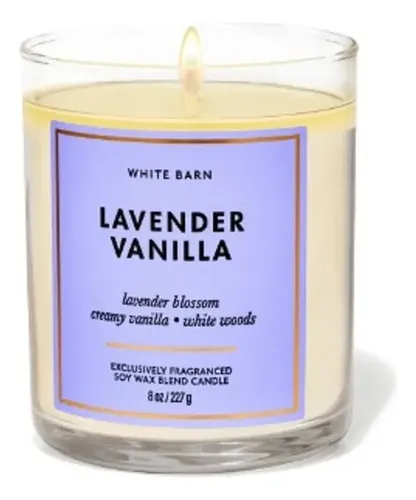 Vela Aromática 1 pavio Lavender Vanilla Bath & Body works