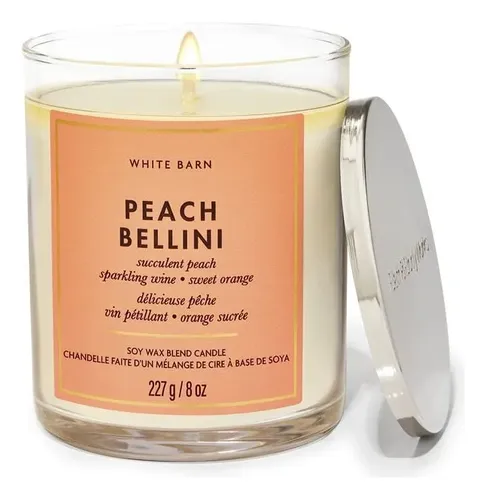 Vela aromática 1 pavio Peach Bellini Bath & Body Works
