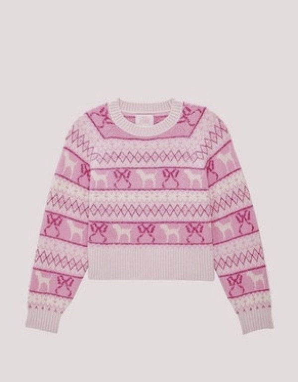 Suéter Tricô Pink Rosa Love Shack Fancy