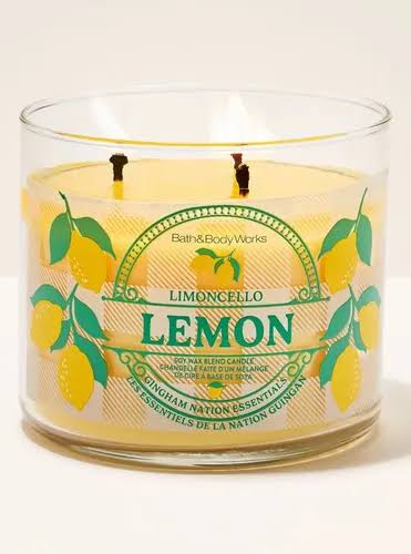 Vela Aromática 3 Pavios Limoncello Lemon Bath & Body works