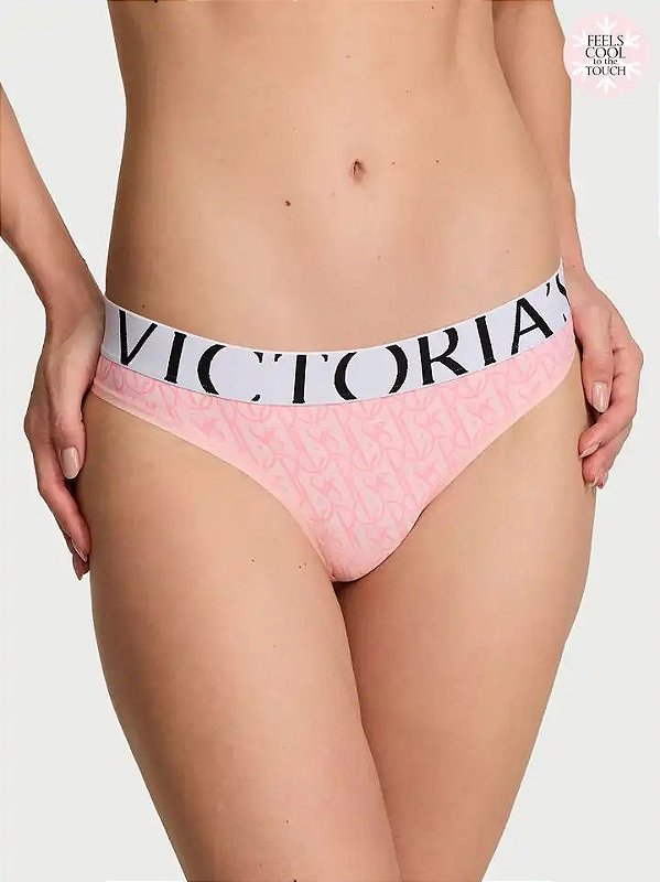 Calcinha Rosa Logo Victoria’s Secret
