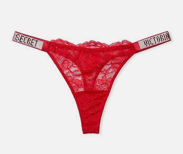 Calcinha Vermelha Renda Fio Victoria’s Secret