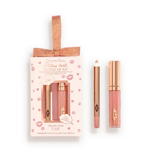Charlotte Tilburry Pillow Talk Mini Glossy Lip Duo - Pillow Talk Fair