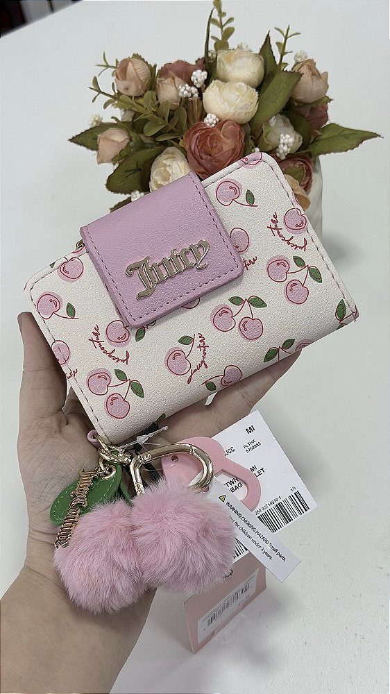 Carteira Juicy Couture Rosa Cherry
