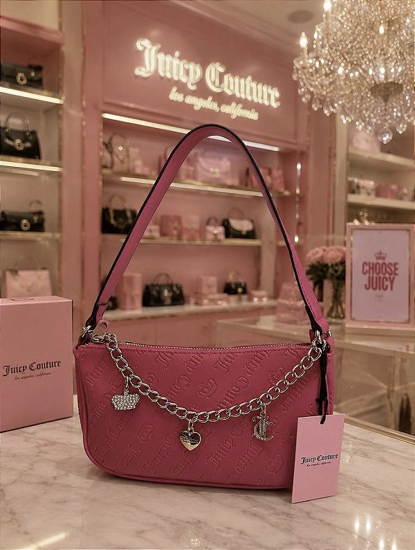 Bolsa de Ombro Rosa Pink Juicy Couture