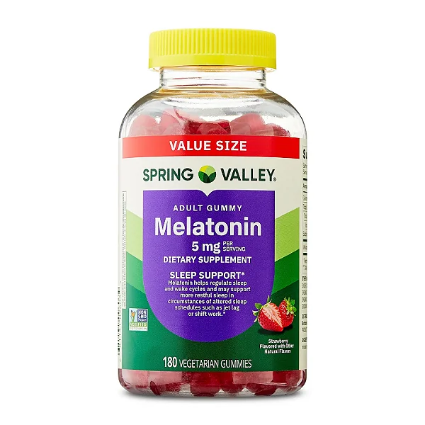 Melatonina Spring Valley Adult Gummy 5mg- contém 180gummy