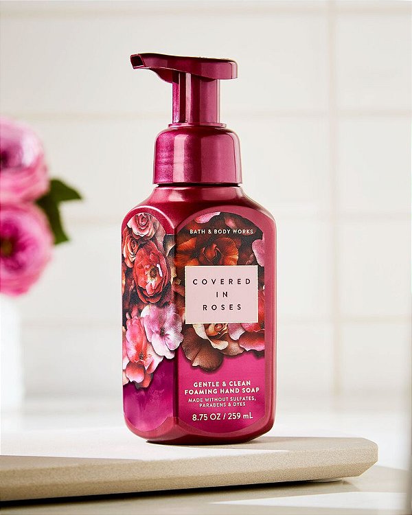 Sabonete em Espuma Para Mãos Covered in Roses Bath & Body Works 259ml