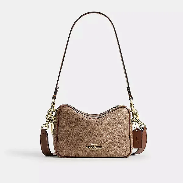 COACH Mini Carey Crossbody Bag Cor Brown