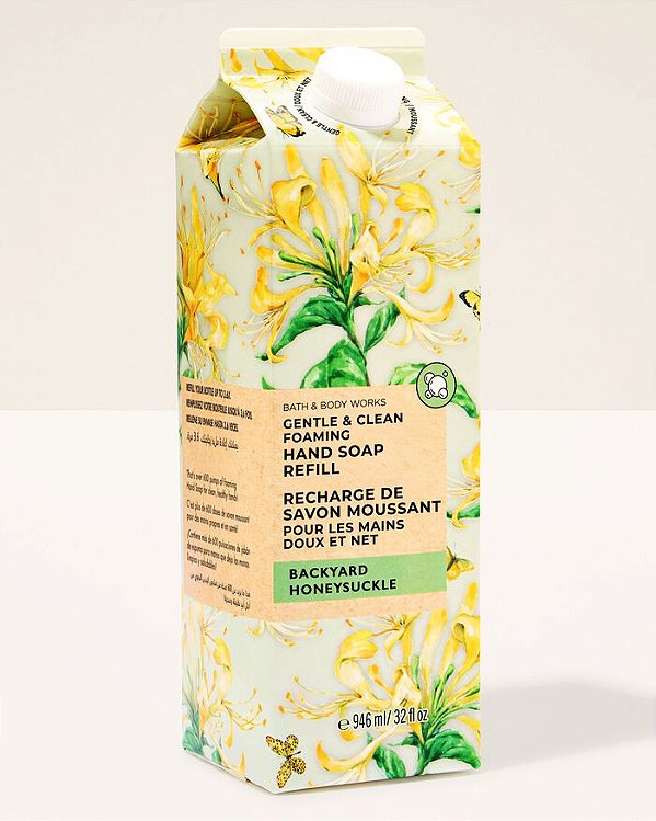 Refil Espuma De Mãos Backyard Honeysuckle Bath & Body Works 956ml