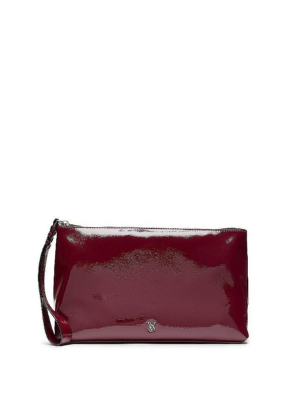 Necessaire Bordo em Couro Sintético Victoria’s Secret