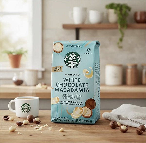 Café em Pó Starbucks White Chocolate Macadamia 311gr