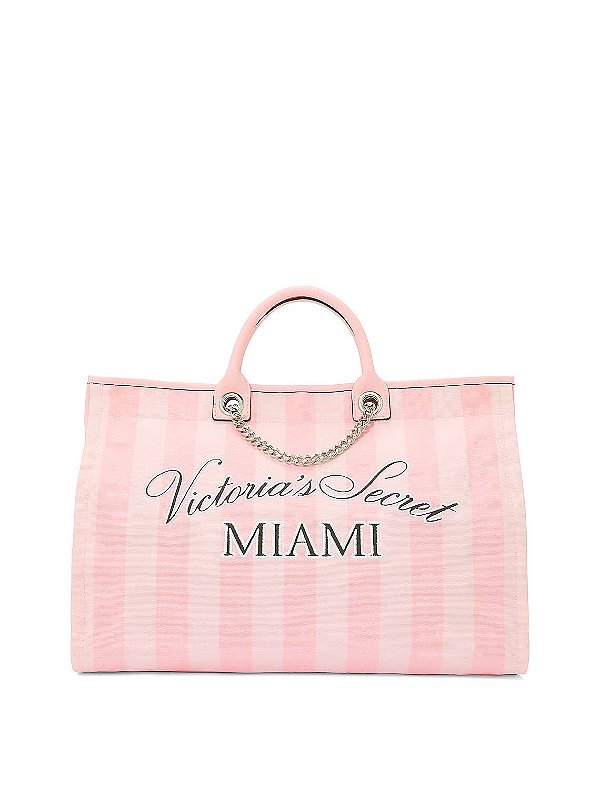 Bolsa Tote Em Corrente Miami Victoria´s Secret