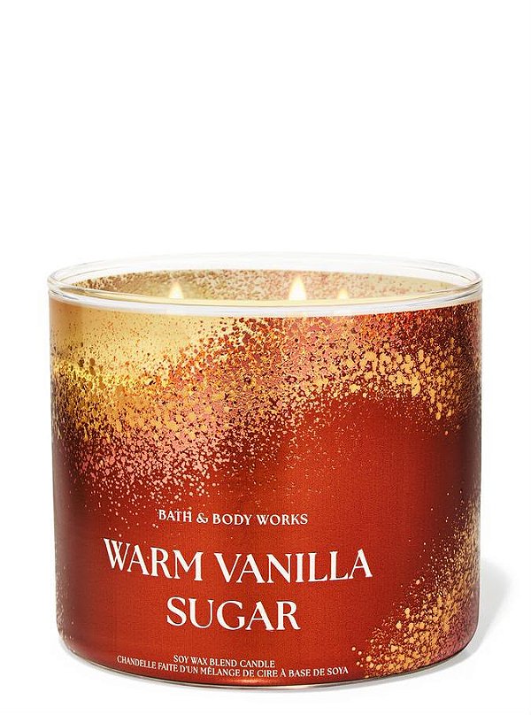 Vela Aromatica 3 Pavios Warm Vanilla Sugar Bath & Body Works