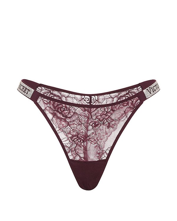Calcinha de Renda Roxo Midnight Victoria´s Secret