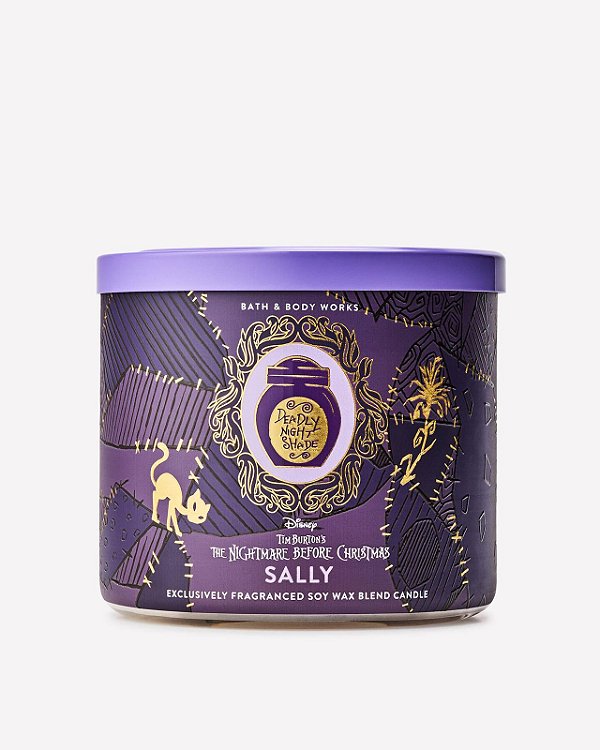 Vela Aromática 3 Pavios Sally Bath & Body Works #nightmare