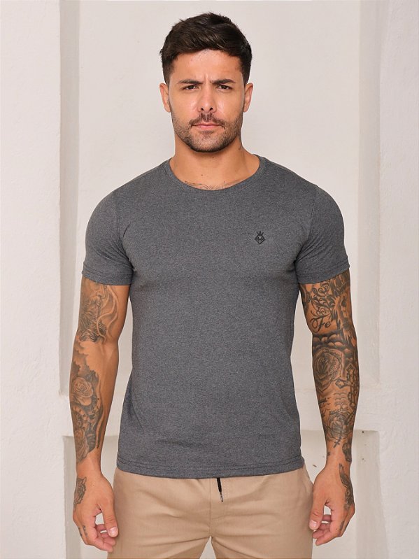 Camiseta Masculina Algodão Básica