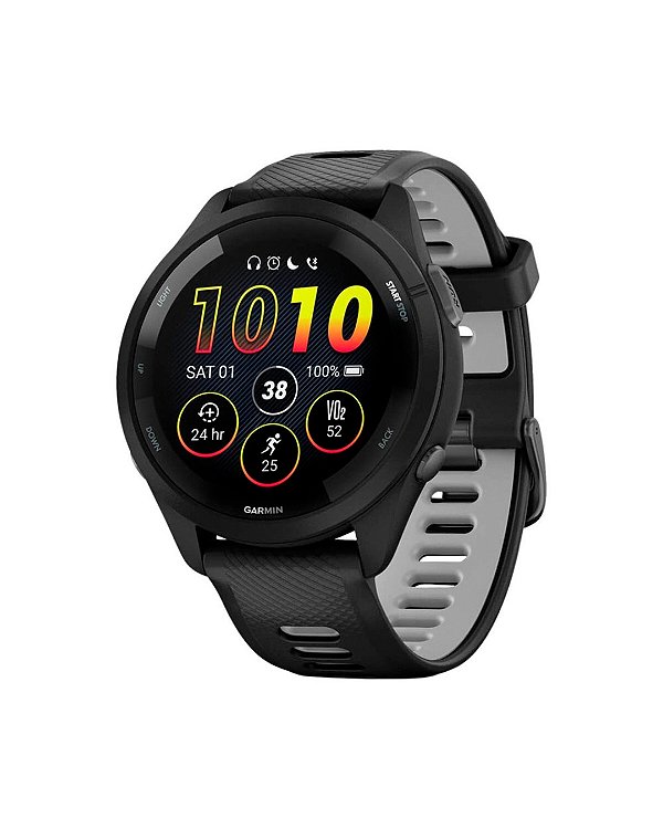 Relógio Garmin Forerunner 265 Music - Black/Powder Gray - 010-02810-00