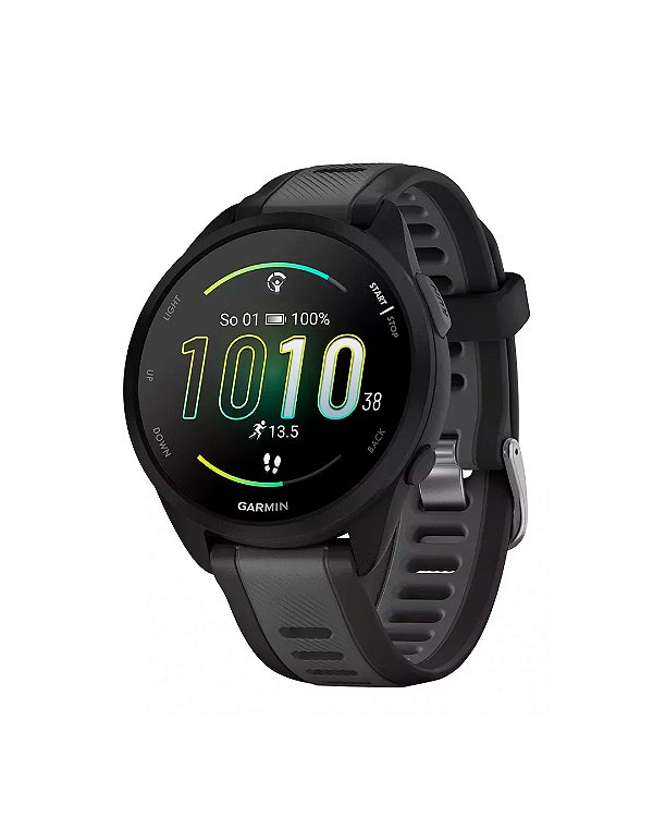 Relógio Garmin Forerunner 165 - Basic - Black/Slate Gray - 010-02863-20