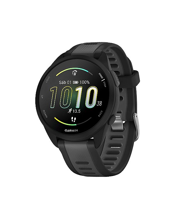 Relógio Garmin Forerunner 165 Music - Black/Slate Gray - 010-02863-30