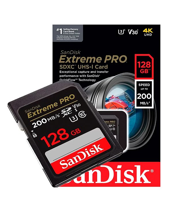 Cartão de memória 128gb Extreme Pro