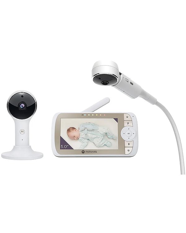 Babá EletrÔnica Motorola Nursery Connect VM65X com Tela de 5.0" Wi-Fi