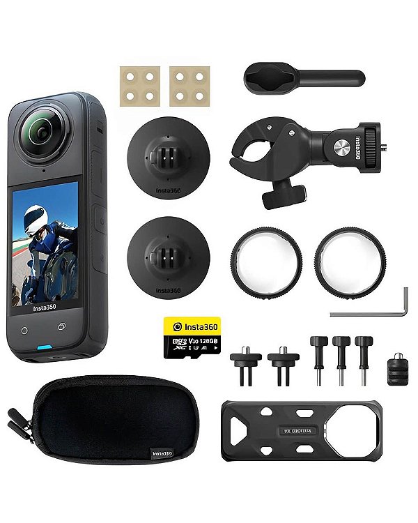 Câmera de Ação Insta360 X4 Motorcycle Bundle