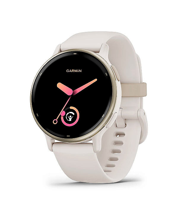 Relógio Garmin Vivoactive 5 - Cream Gold Aluminum Bezel - 010-02862-11