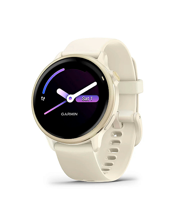 Relógio Garmin Vivoactive 6 - Lunar Gold Bone 010-02985-01