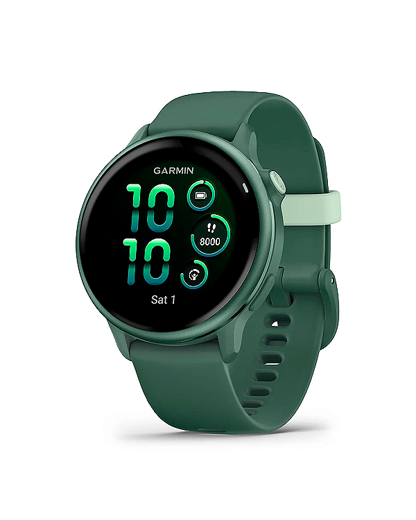 Relógio Garmin Vivoactive 6 - Metallic Jasper Green 010-02985-02