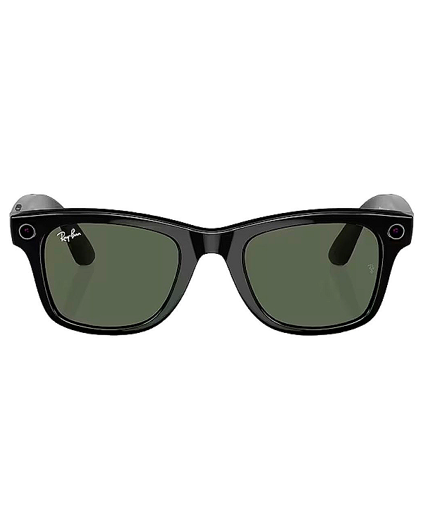Óculos de Sol Smart Ray-Ban Meta Wayfarer RW4006 - Shiny Black/G-15 Green