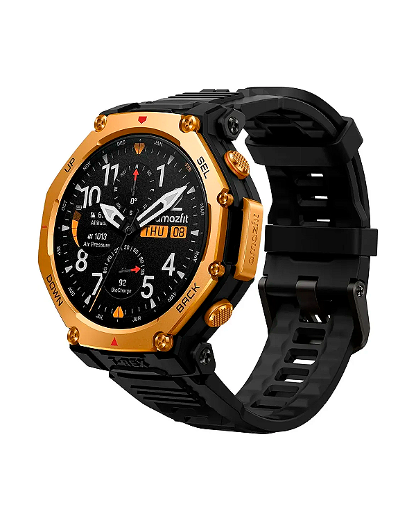 Relógio Smartwatch Amazfit T-Rex 3 Pro- A2444 - 48mm - Black/Gold