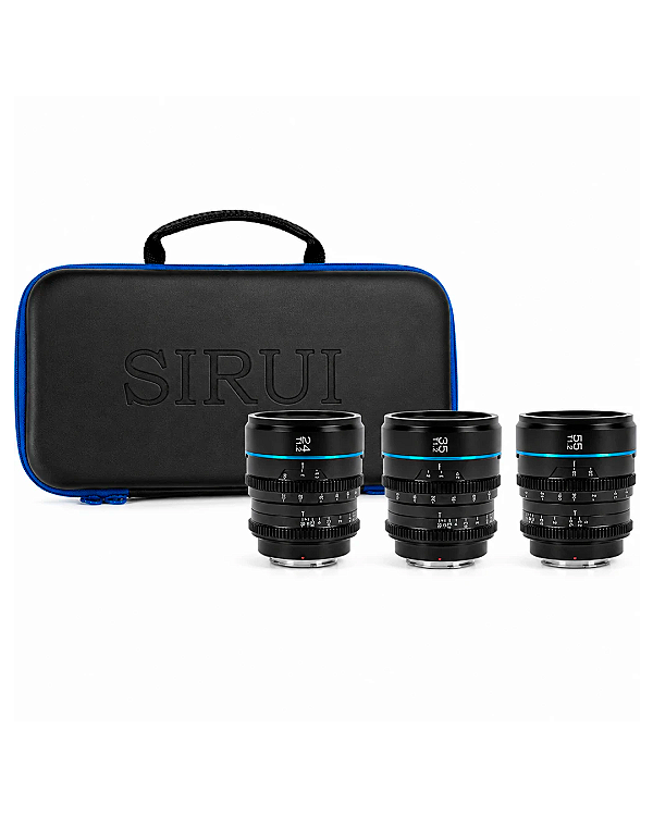 Kit 3 Lentes Cine Sirui Night Walker T1.2 S35 para Sony E-Mount - Preto