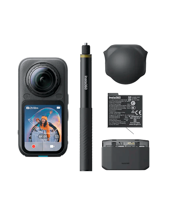 Câmera de Ação Insta360 X6 8K Essencial Bundle
