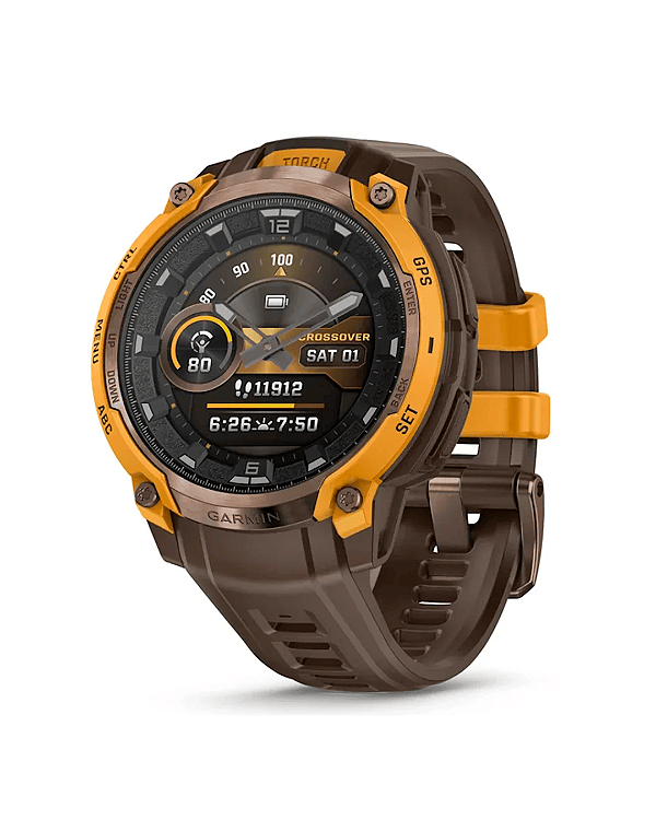 Relógio Garmin Instinct Crossover Amoled 46mm- Bronze -010-03398-01