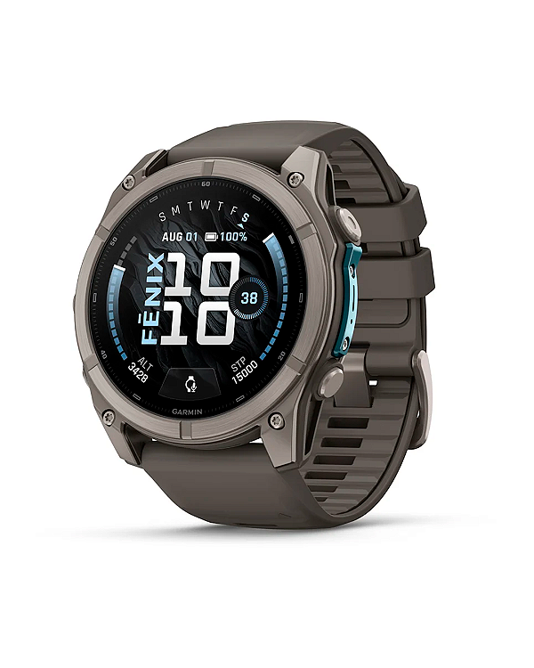 Relógio Garmin Fenix 9 Amoled Sapphire 51mm - Titanium/Gray- 010-04763-00