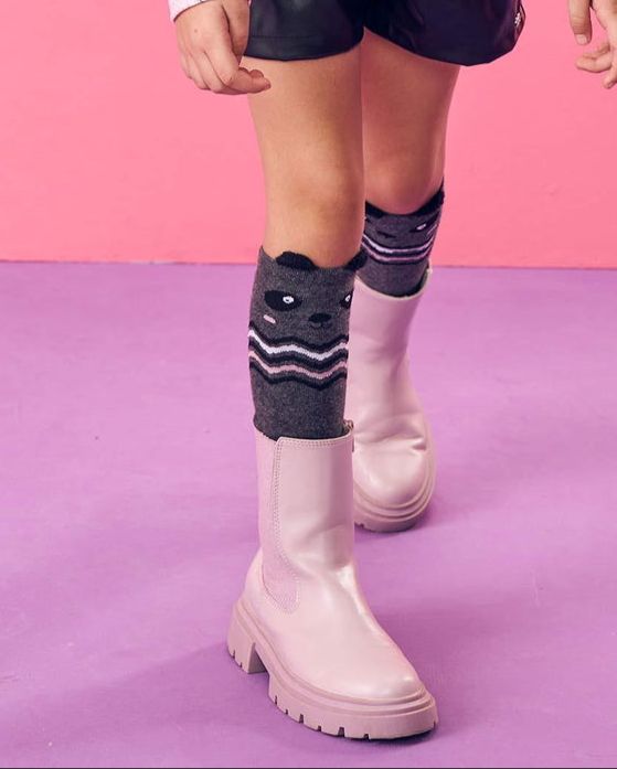 Meia 3/4 Panda Lovers Kukiê