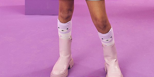 Meia 3/4 Candy Lovers