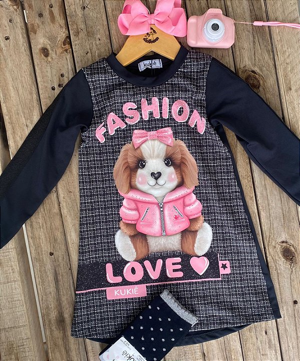 Vestido Paty Dog Black