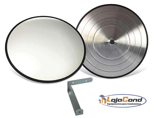 Espelho Convexo 40cm borda Borracha - Vision
