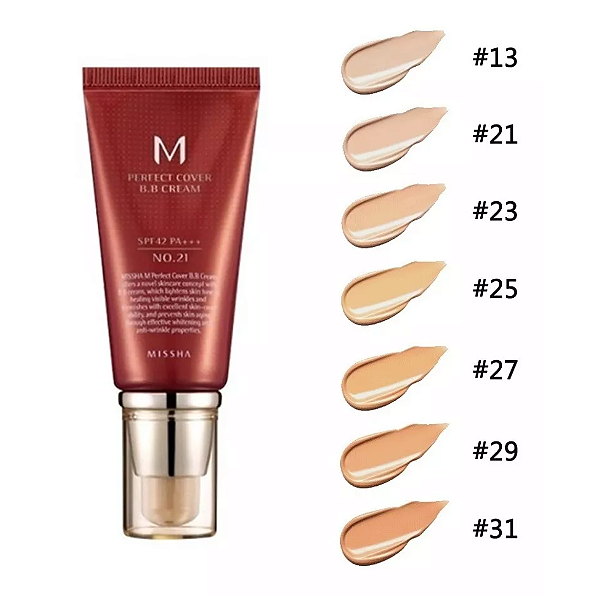 M Perfect Cover BB Cream 50ml Missha - Base Facial