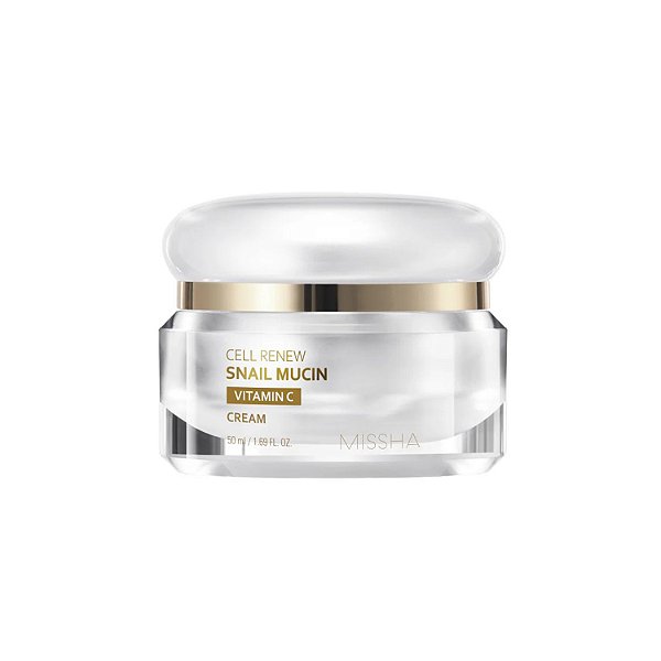 Missha Cell Renew Snail Mucin Vitamin C Cream 50ml - Creme Hidratante Facial